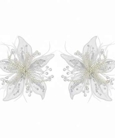 Celeb Earrings White