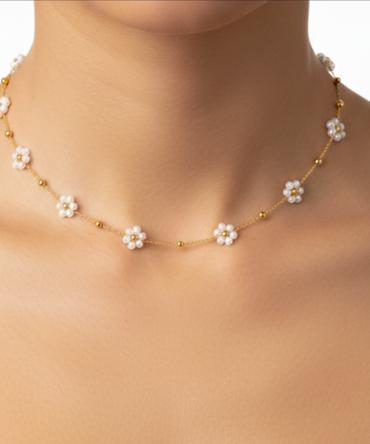Cutey Pearl Set Necklace & Bracelet