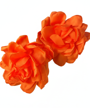 Orange Fluffy Earrings