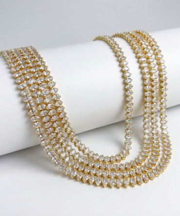 Gold Rhinestone Waist Chain