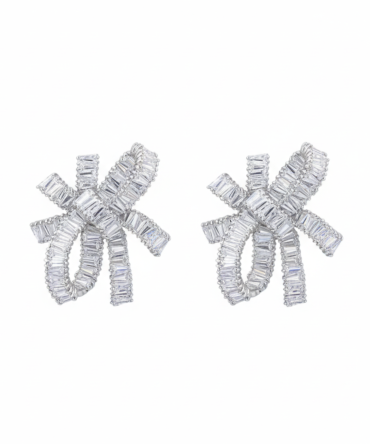 Silver Twist Earrings