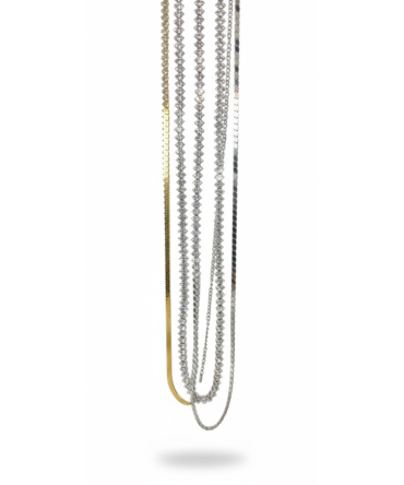 Silver Rhinestone Waist Chain