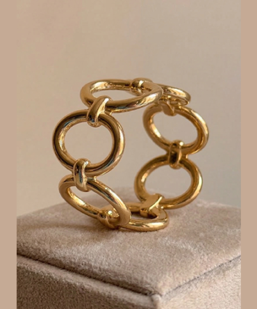 Gold Hole Bangle