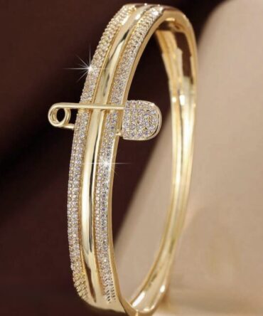 Gold Pin Bracelet