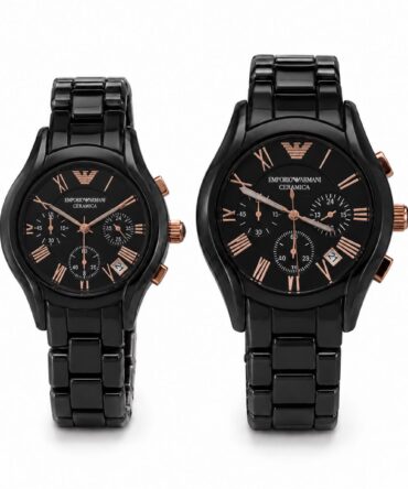 Ceramic Him/Her Black Watch