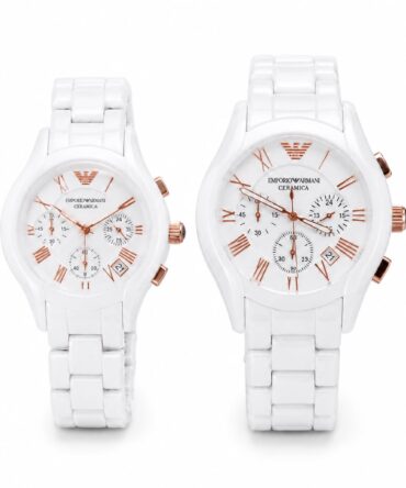 Ceramic HIM/HER White Watch